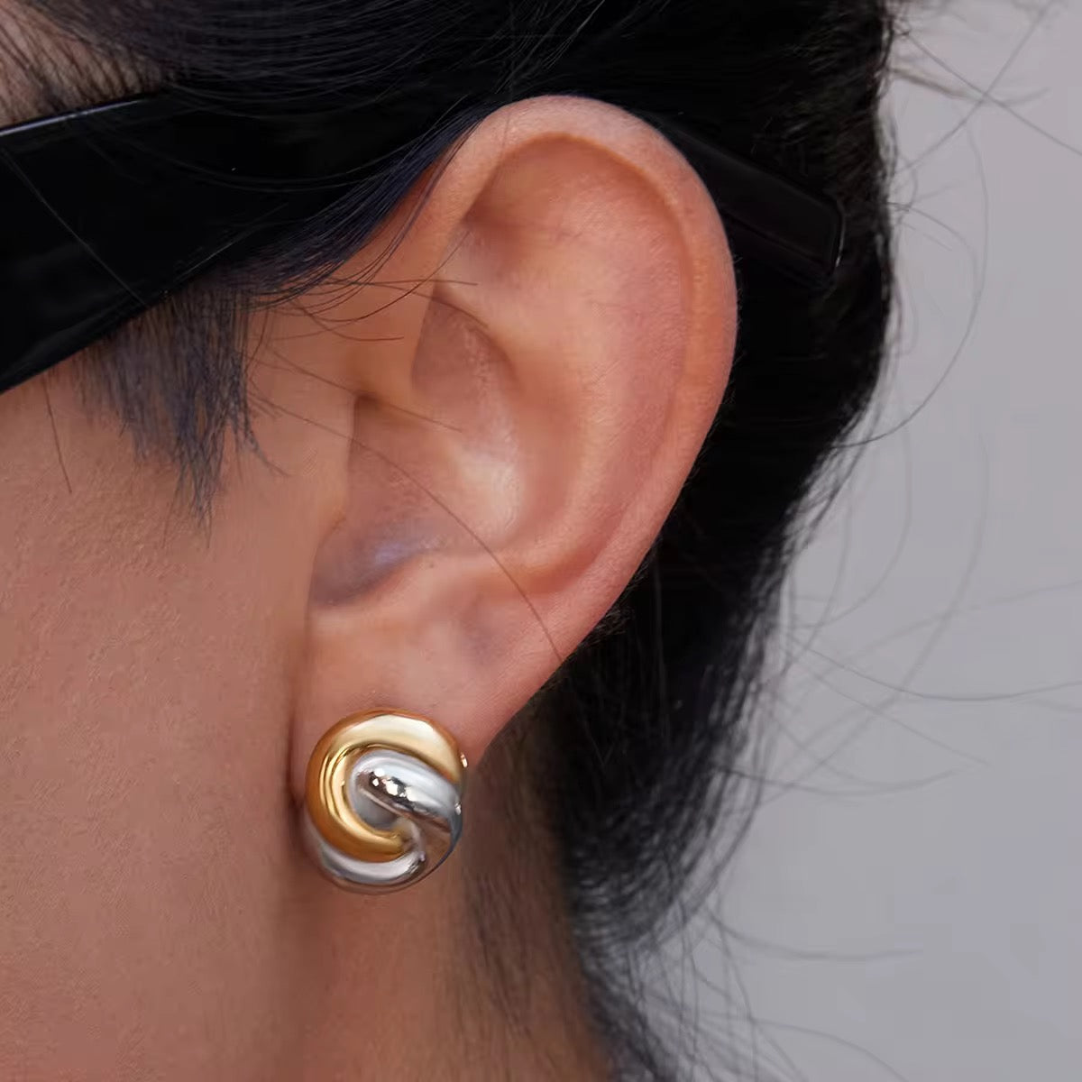 Pipper 2Tone Earrings
