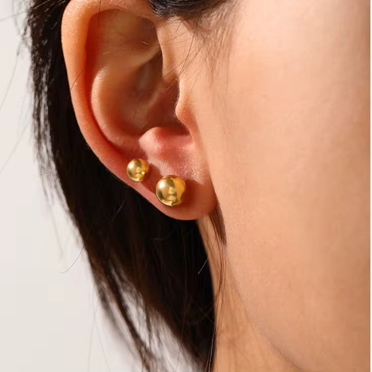 Ball Gold Studs