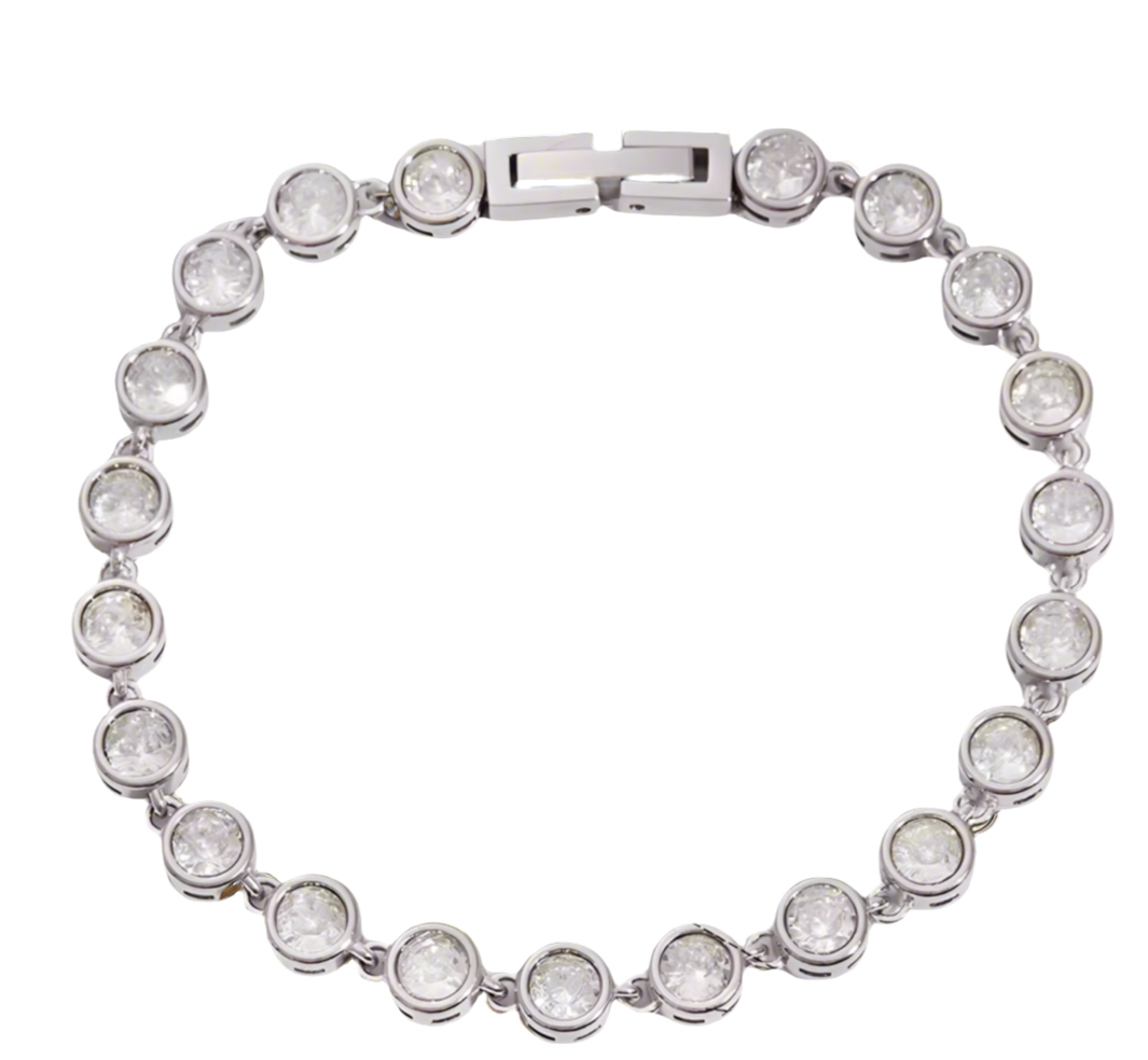 Dania Tennis Bracelet | Silver