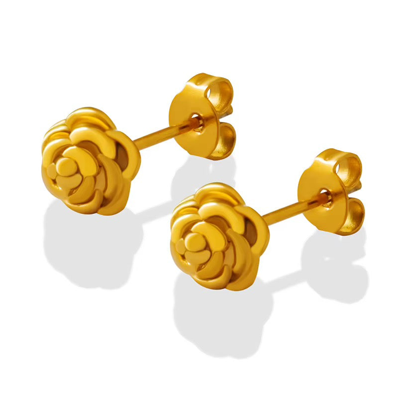 Bloom Studs | Gold