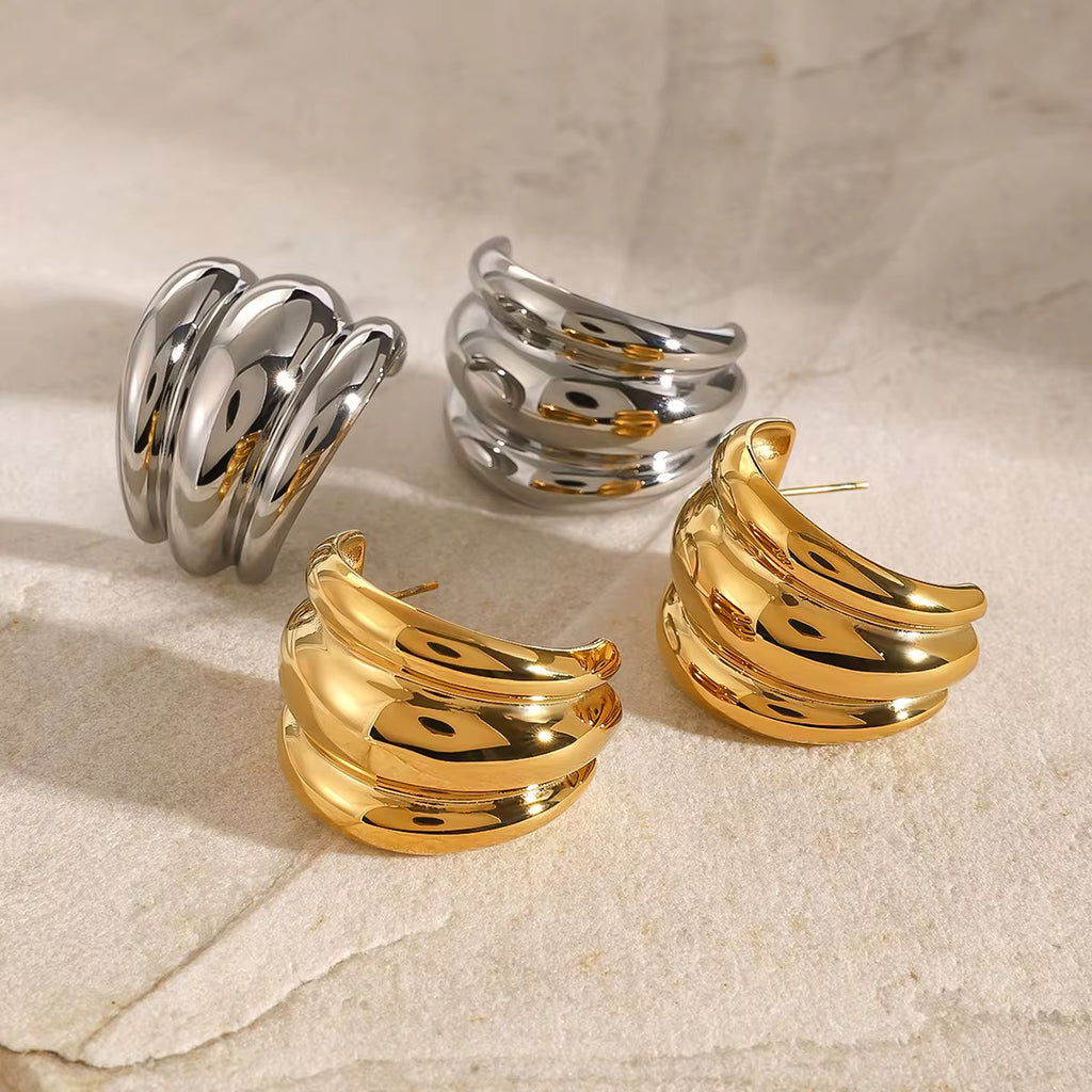 Evadne Silver Earrings