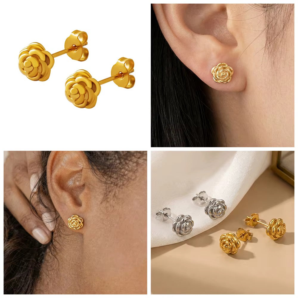 Bloom Studs | Silver