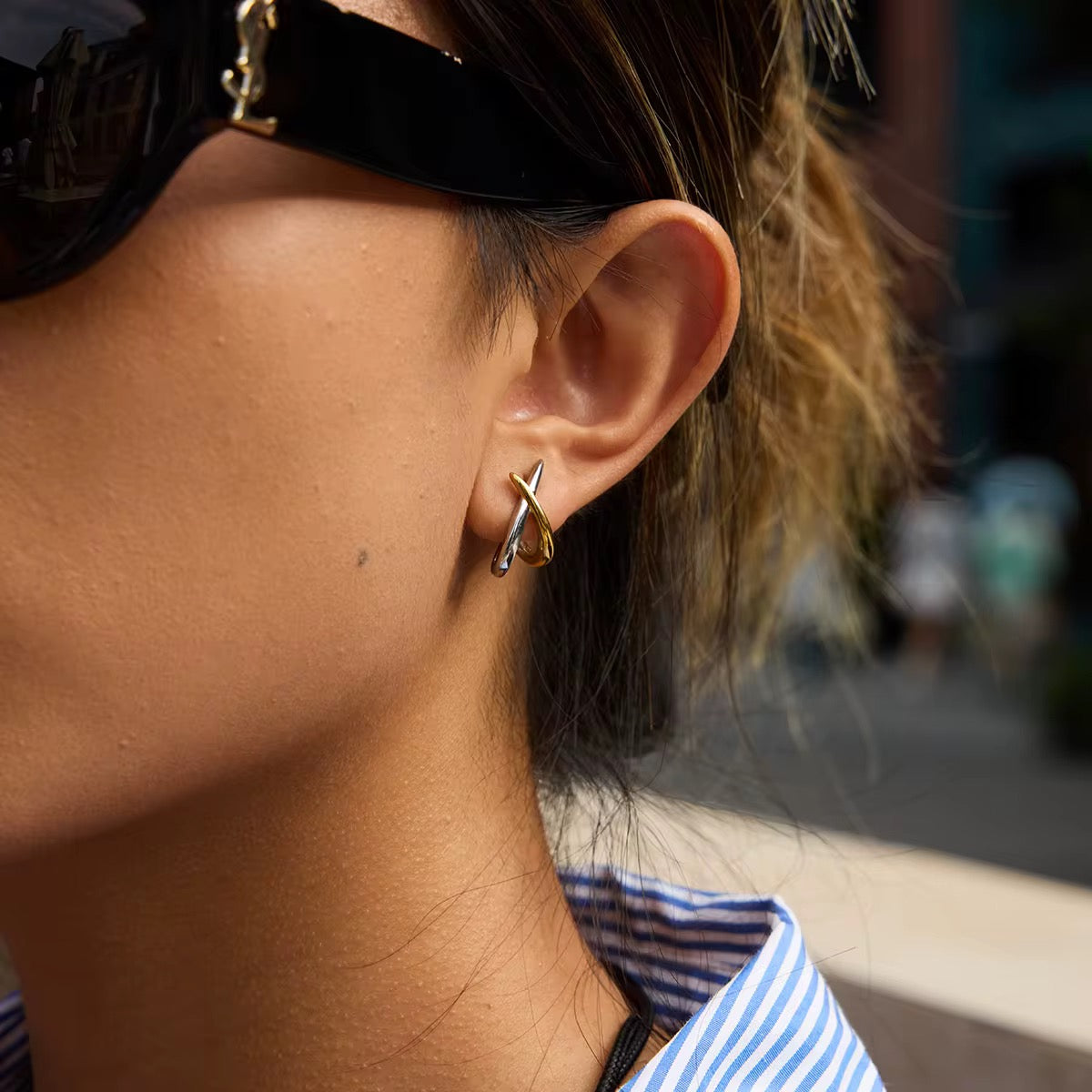 Calla 2Tone Earrings