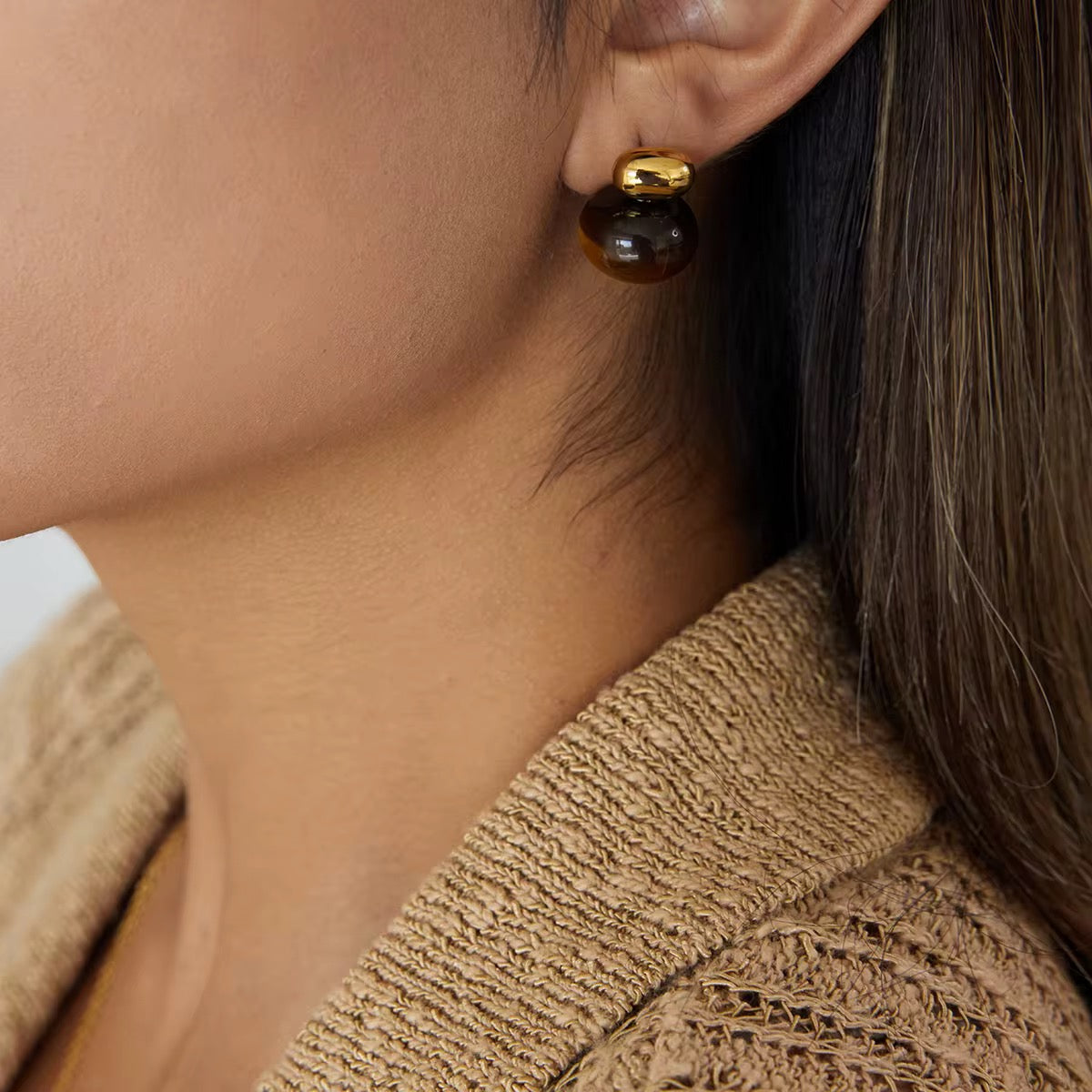 Ula Tiger’s Eye Earrings