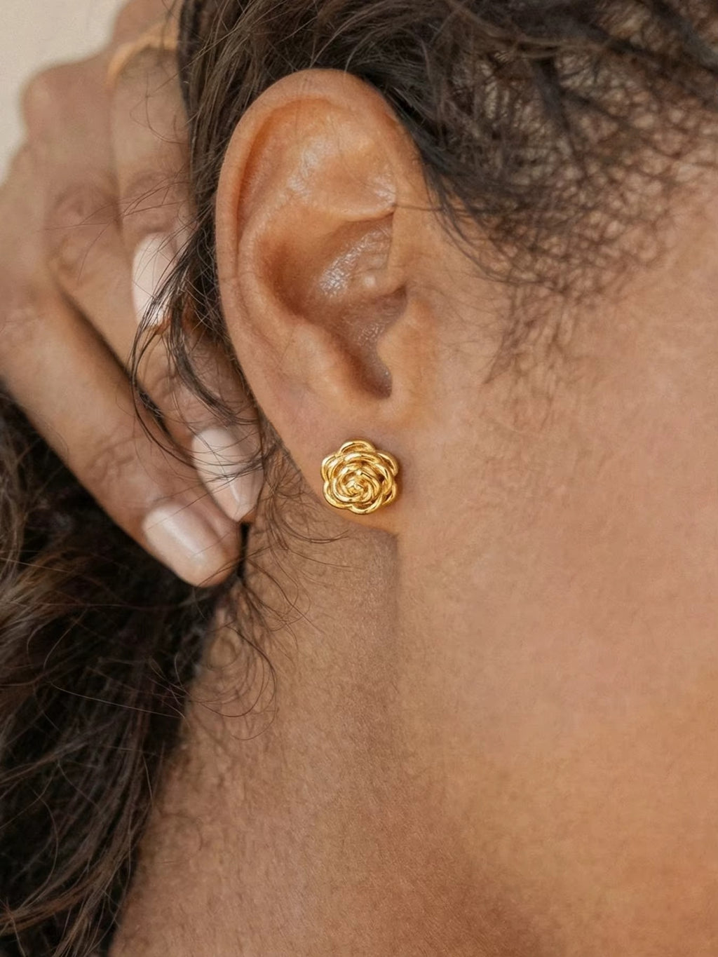 Bloom Studs | Gold