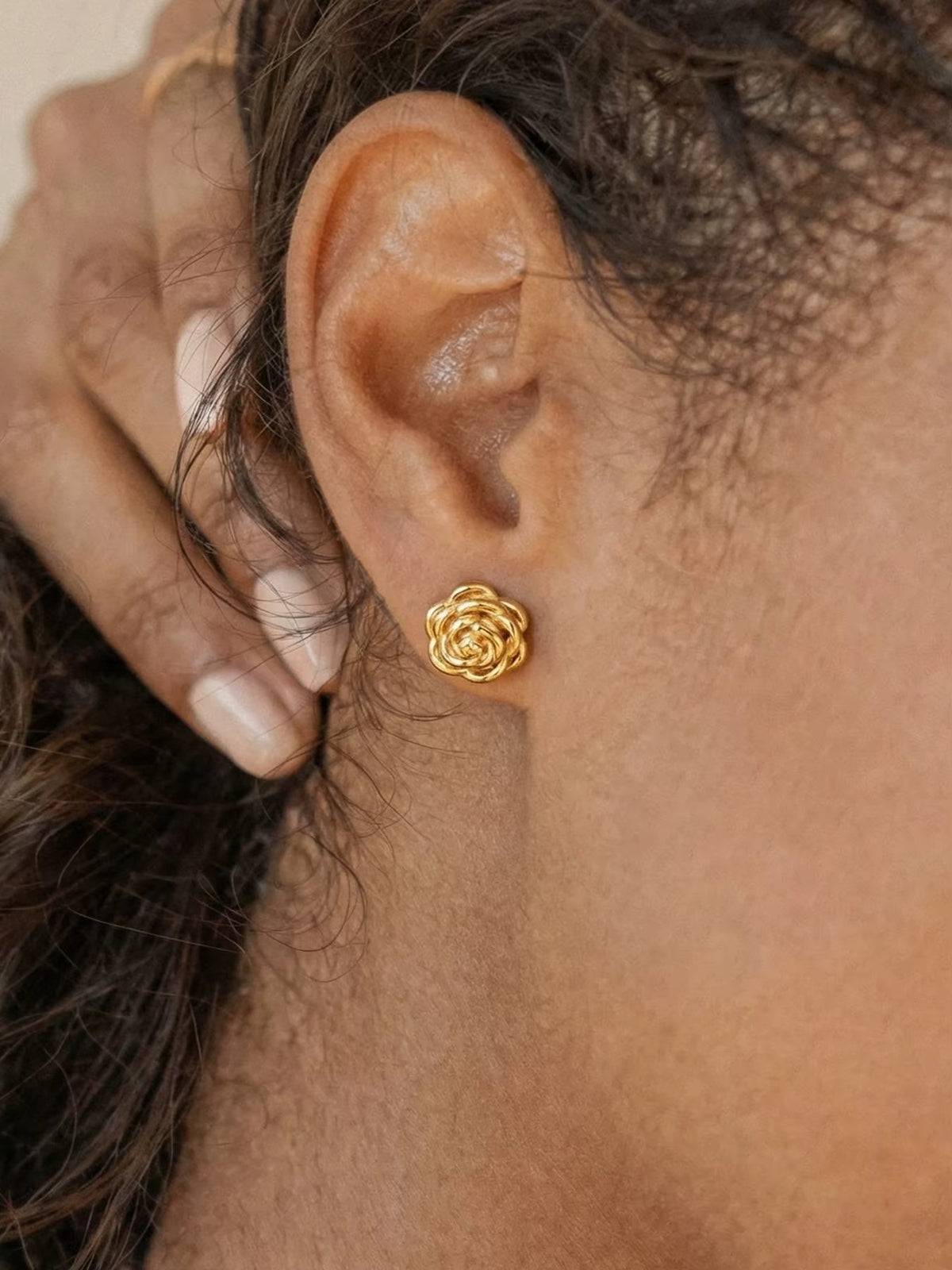 Bloom Studs | Gold