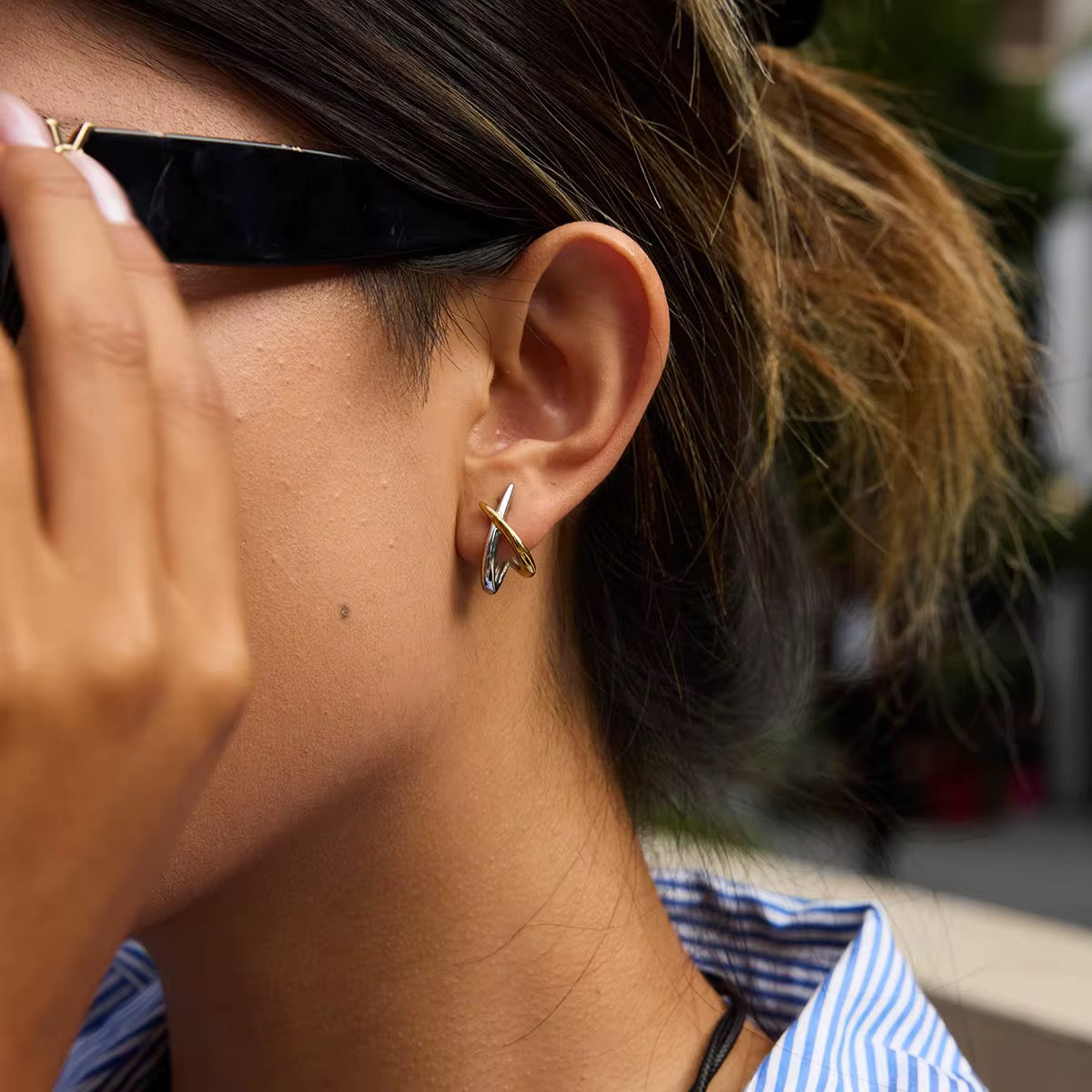 Calla 2Tone Earrings