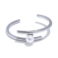 Nevya Silver Pearl Bangle