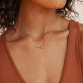 Daisy Interlock Necklace | 14K Gold Plated