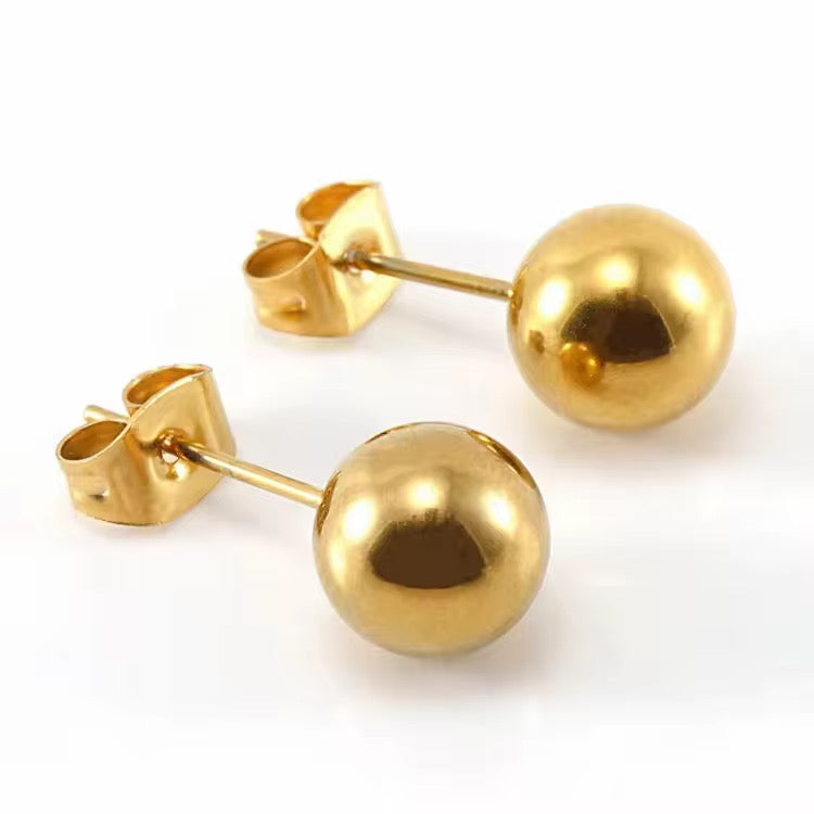 Ball Gold Studs