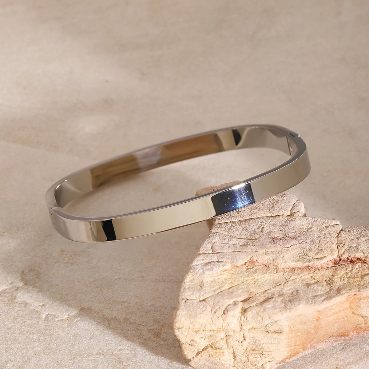 Ines Silver Bangle