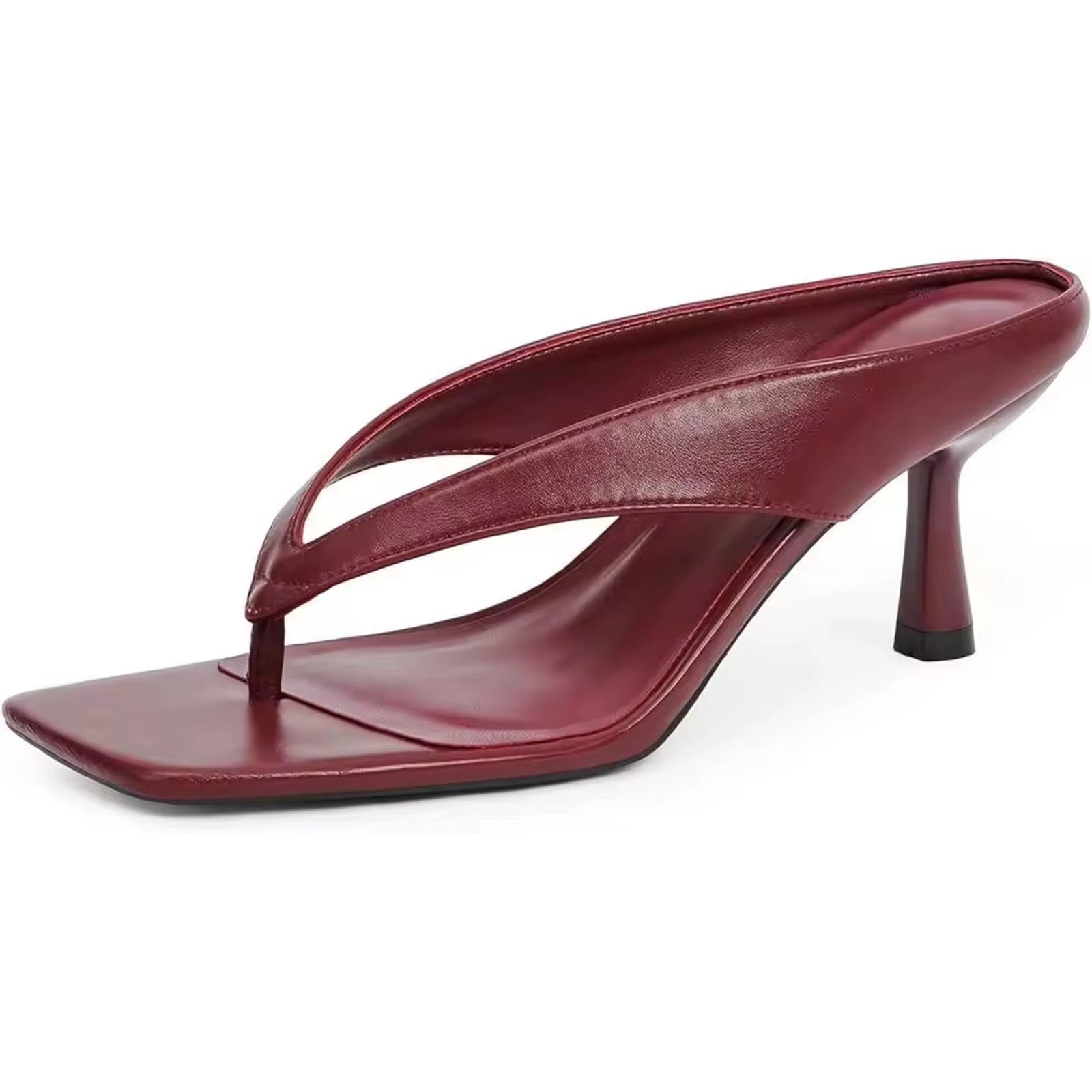 Zinnia Kitten Heels | Burgundy
