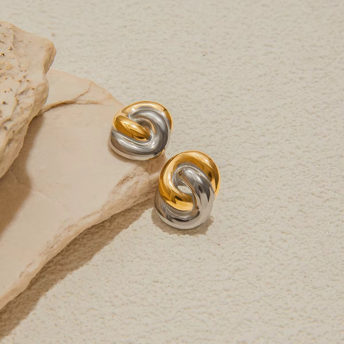 Pipper 2Tone Earrings