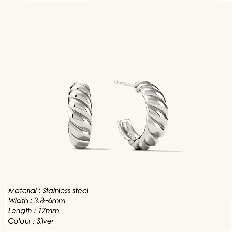 Hazel Silver Eardings