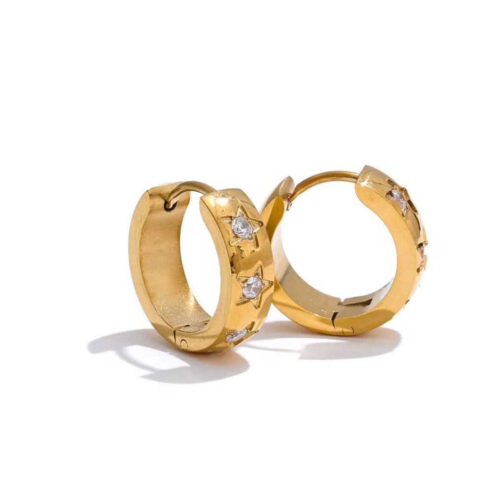 Tamika Gold Hoops