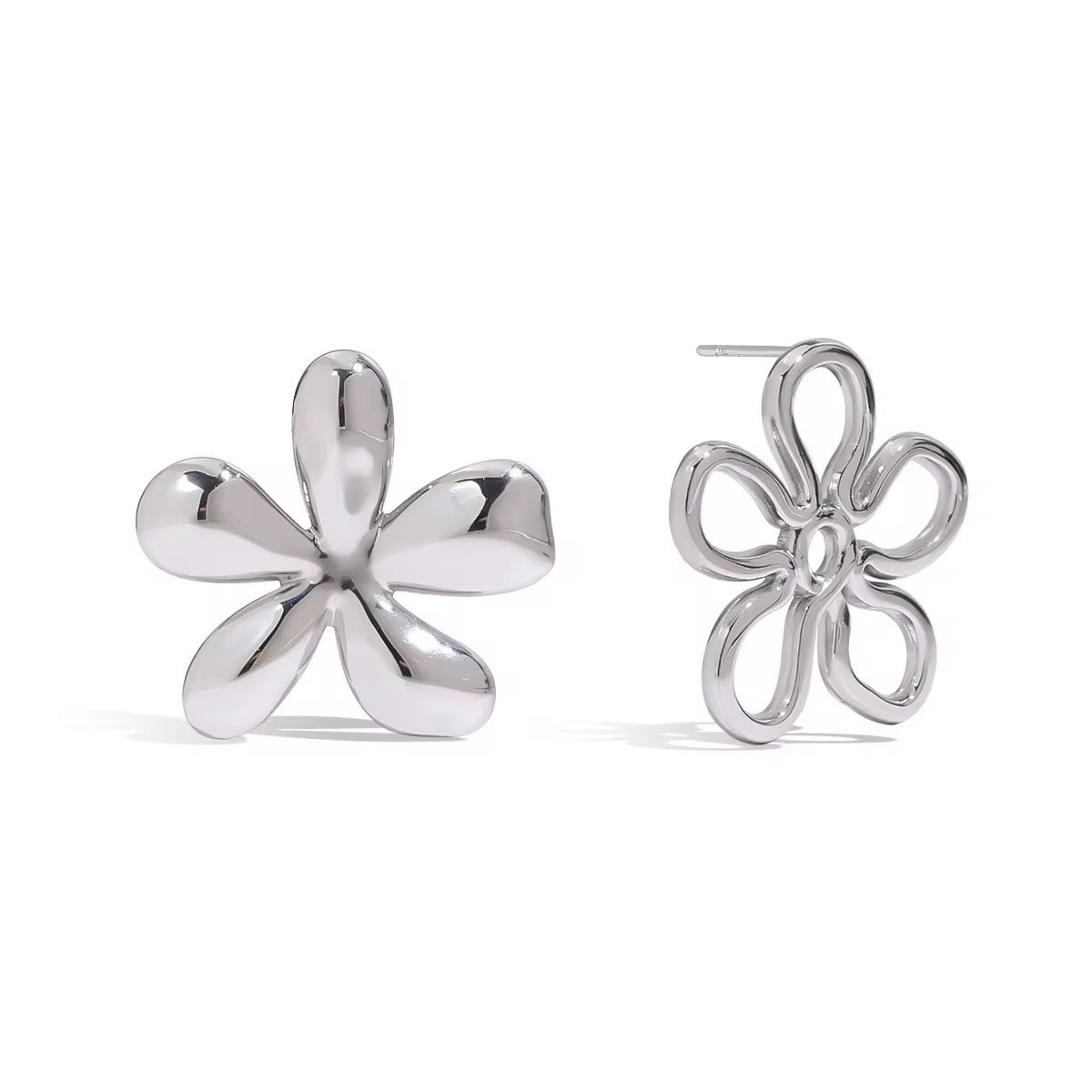 Flora Silver Earrings