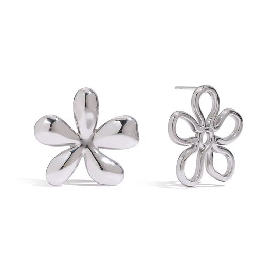 Flora Silver Earrings