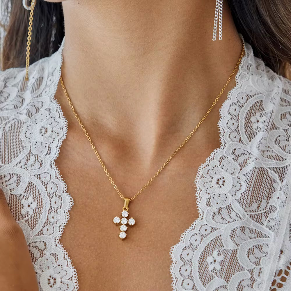 Cross Sparkle Necklace