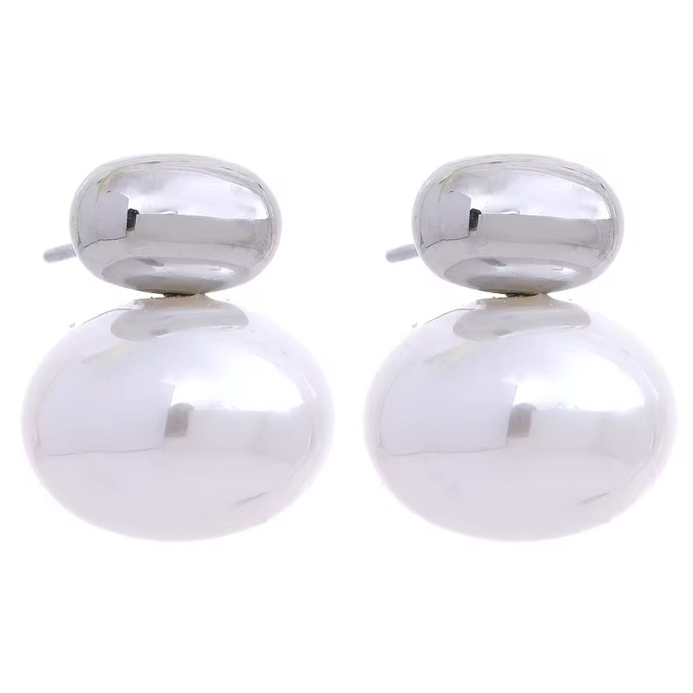 Ula Pearl Silver Earrings