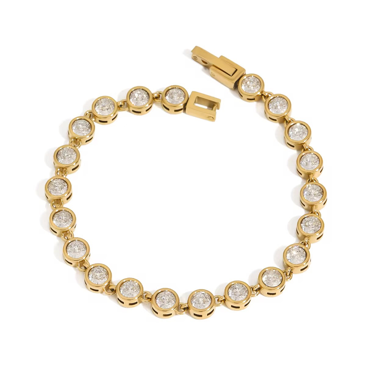 Dania Tennis Bracelet | Gold
