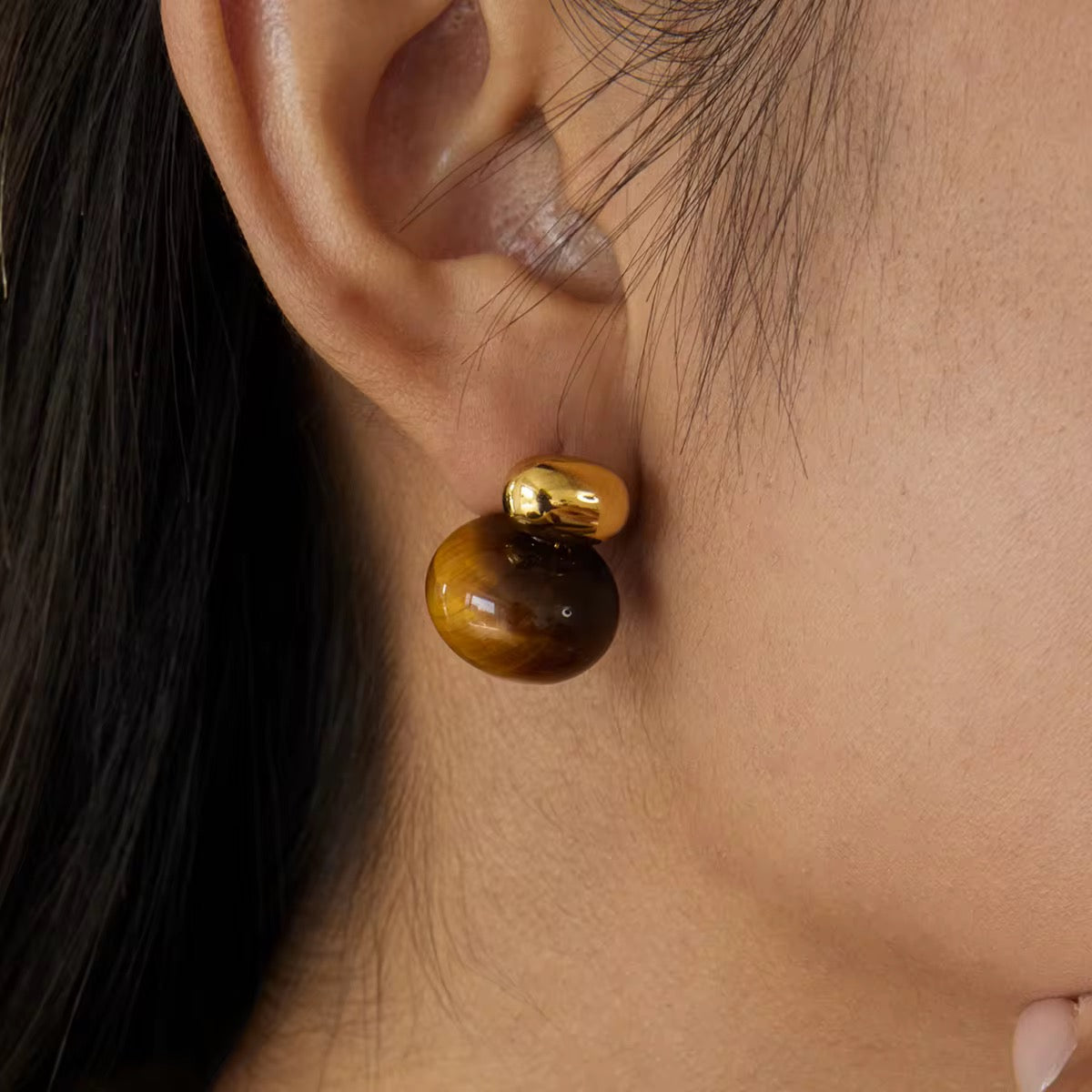 Ula Tiger’s Eye Earrings