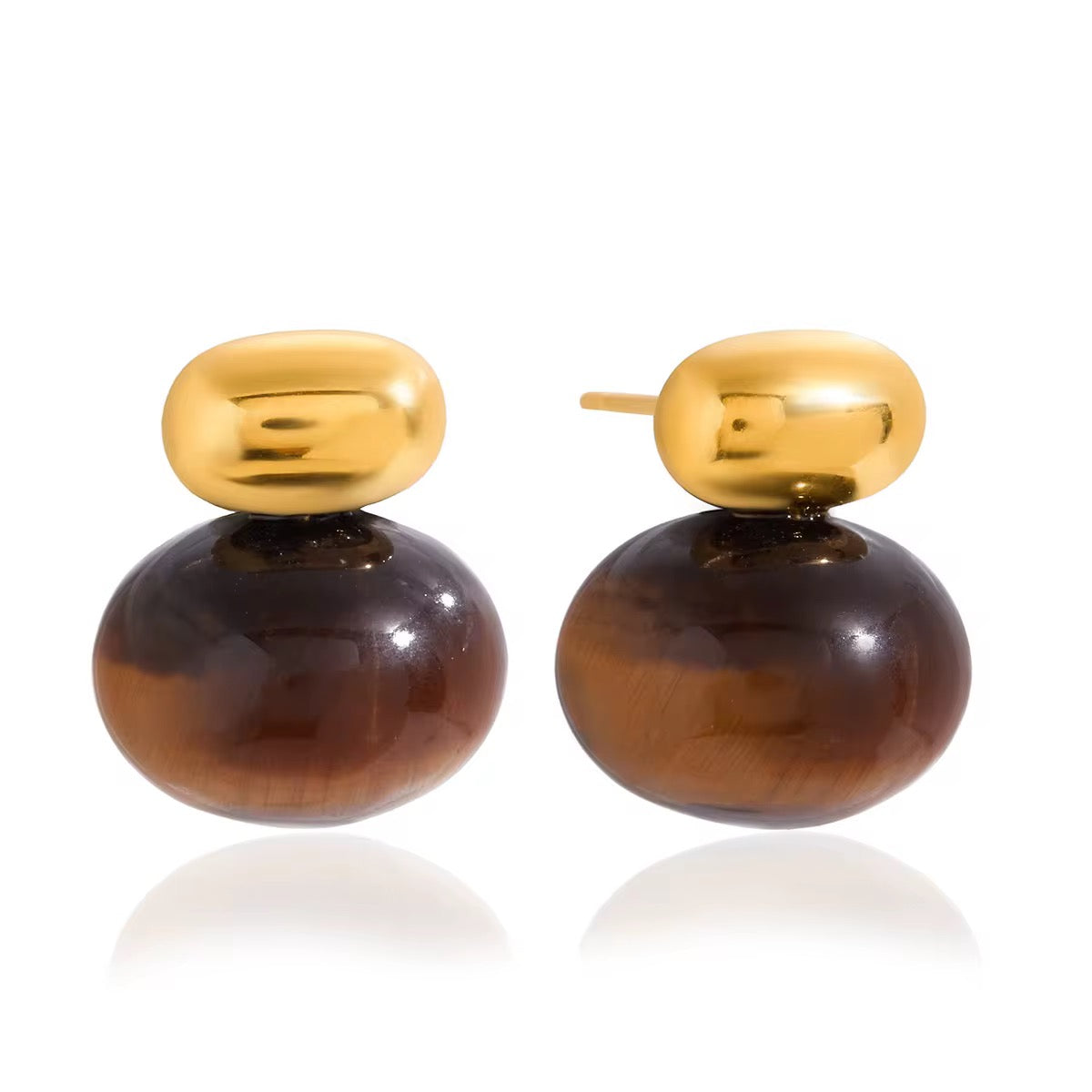 Ula Tiger’s Eye Earrings