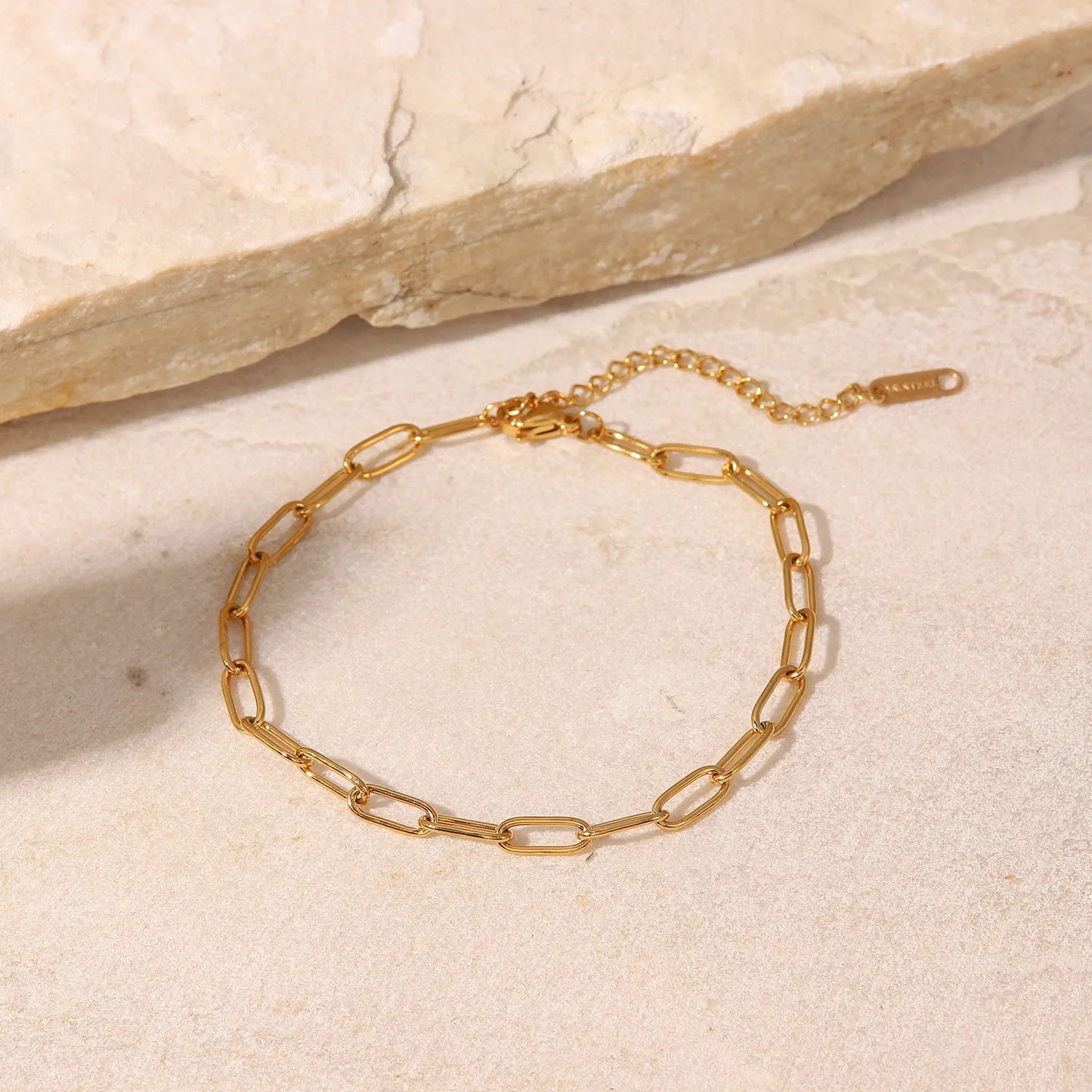 Paperclip anklet