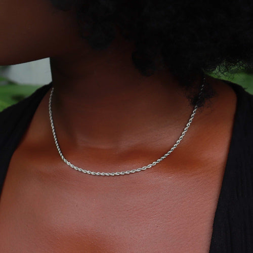 2mm Safa Silver Necklace